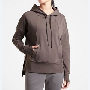 Athleta Mission Hoodie in Grey womens xs